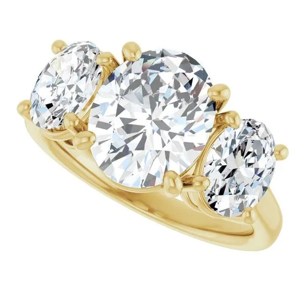 Three-Stone Engagement Ring Image 5 Natale Jewelers Sewell, NJ