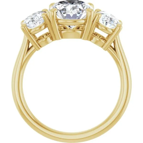 Three-Stone Engagement Ring Image 2 J. West Jewelers Round Rock, TX
