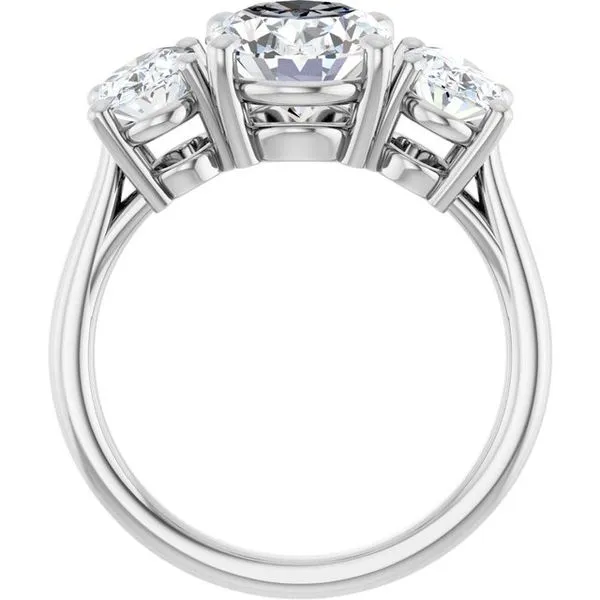 Three-Stone Engagement Ring Image 2 Jimmy Smith Jewelers Decatur, AL
