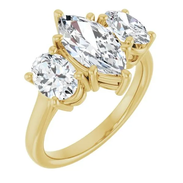 Three-Stone Engagement Ring Jimmy Smith Jewelers Decatur, AL