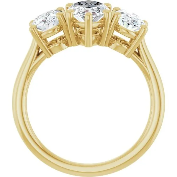 Three-Stone Engagement Ring Image 2 Raleigh Diamond Fine Jewelry Raleigh, NC