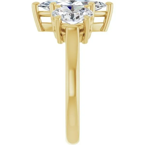 Three-Stone Engagement Ring Image 4 Raleigh Diamond Fine Jewelry Raleigh, NC