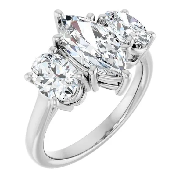 Three-Stone Engagement Ring Shipley's Fine Jewelry Hampstead, MD