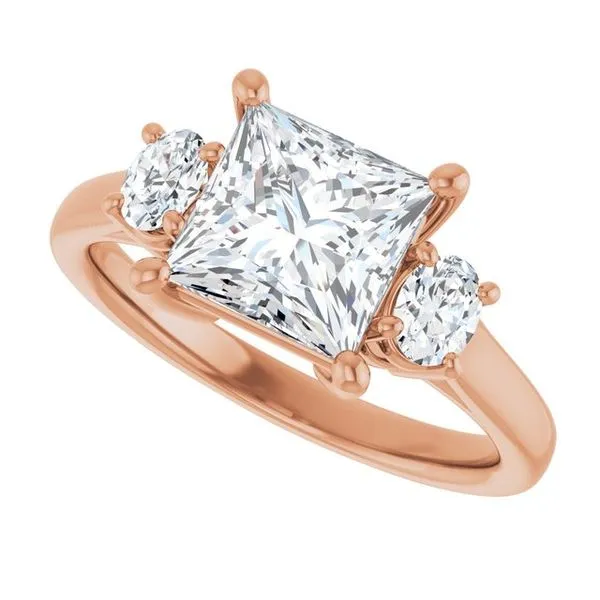 Three-Stone Engagement Ring Image 5 Ocean View Jewelers Millville, DE