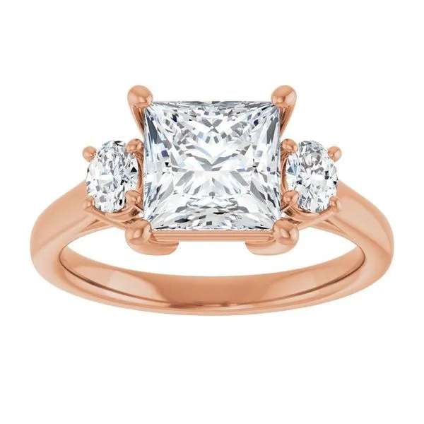 Three-Stone Engagement Ring Image 3 Austin's Fine Diamonds & Jewelry Lyndhurst, NJ