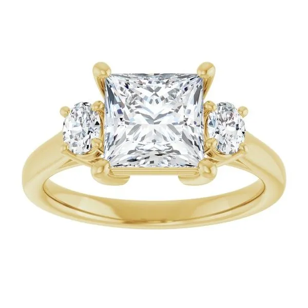 Three-Stone Engagement Ring Image 3 The Ring Austin Round Rock, TX