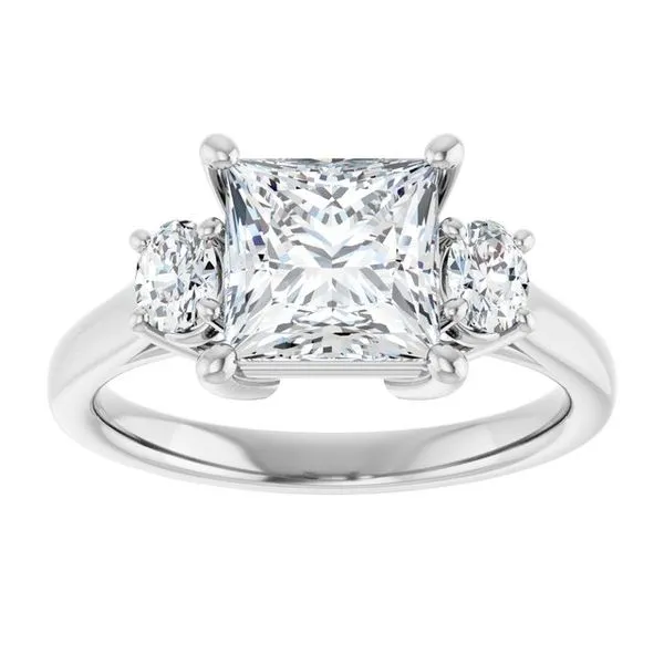 Three-Stone Engagement Ring Image 3 Clater Jewelers Louisville, KY