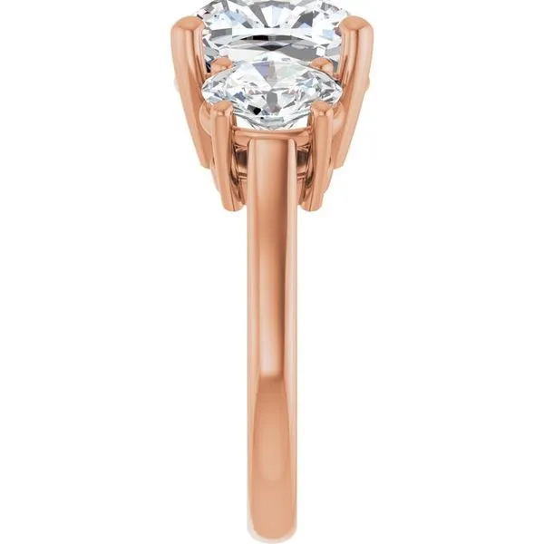 Three-Stone Engagement Ring Image 4 Arezzo Jewelers Elmwood Park, IL