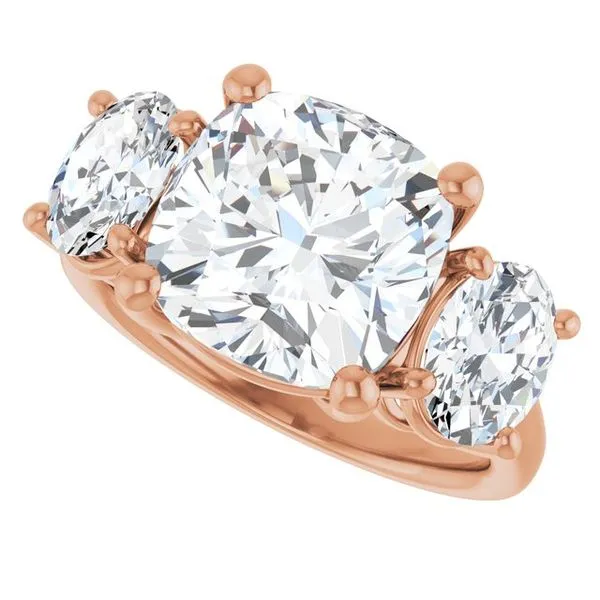 Three-Stone Engagement Ring Image 5 Paul James Jewelers Angels Camp, CA