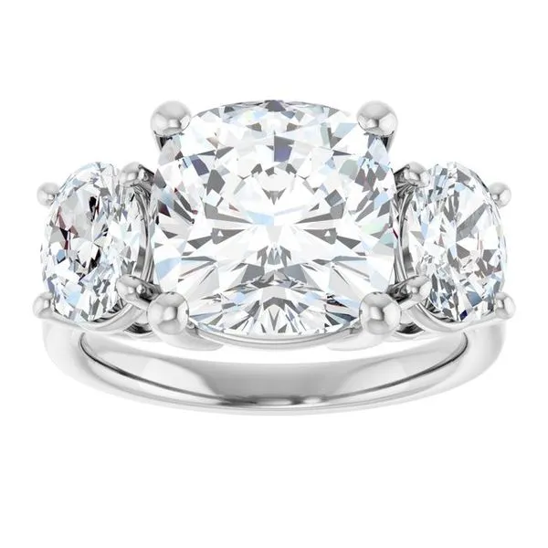 Three-Stone Engagement Ring Image 3 J. Thomas Jewelers Rochester Hills, MI