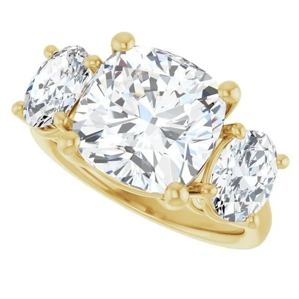 Three-Stone Engagement Ring Image 5 Mark Jewellers La Crosse, WI