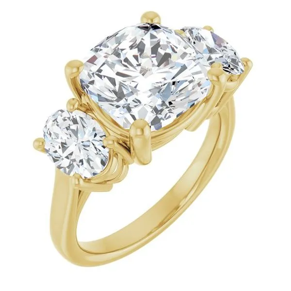 Three-Stone Engagement Ring Paul James Jewelers Angels Camp, CA