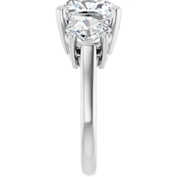 Three-Stone Engagement Ring Image 4 Austin's Fine Diamonds & Jewelry Lyndhurst, NJ
