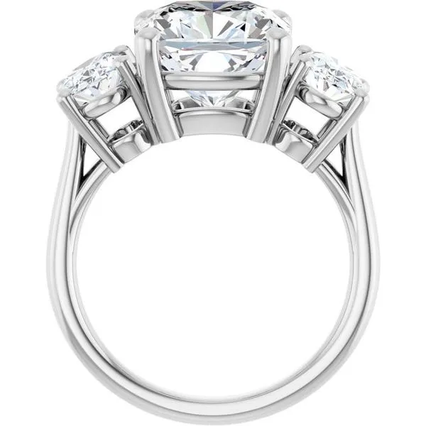 Three-Stone Engagement Ring Image 2 Austin's Fine Diamonds & Jewelry Lyndhurst, NJ