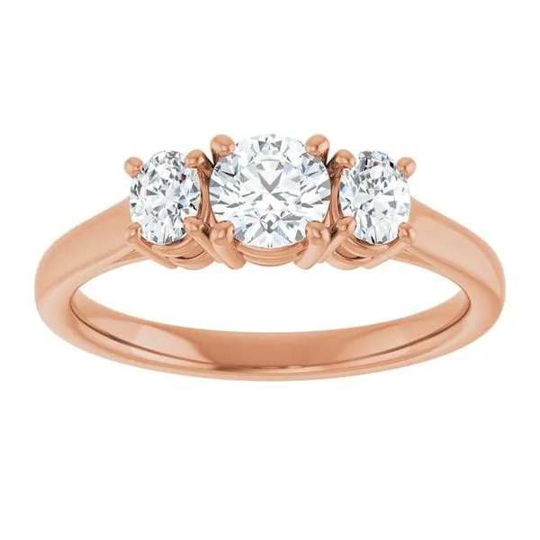 Three-Stone Engagement Ring Image 3 J. West Jewelers Round Rock, TX