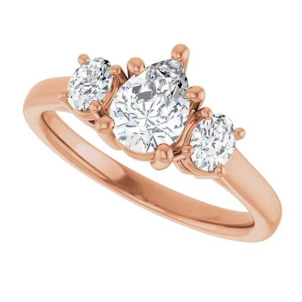 Three-Stone Engagement Ring Image 5 Jimmy Smith Jewelers Decatur, AL