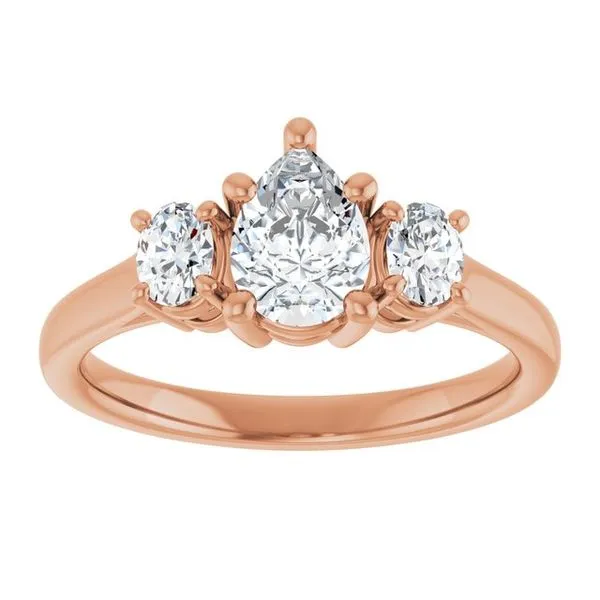 Three-Stone Engagement Ring Image 3 Austin's Fine Diamonds & Jewelry Lyndhurst, NJ