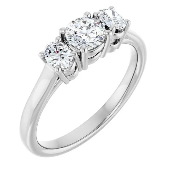 Three-Stone Engagement Ring Clater Jewelers Louisville, KY