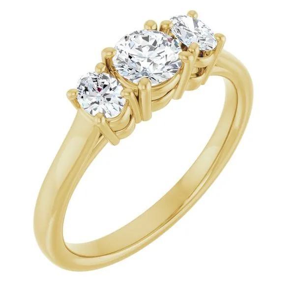 Three-Stone Engagement Ring Michael Szwed Jewelers Longmeadow, MA