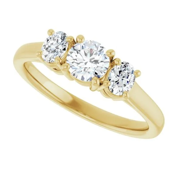 Three-Stone Engagement Ring Image 5 The Ring Austin Round Rock, TX