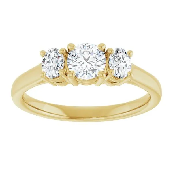 Three-Stone Engagement Ring Image 3 The Ring Austin Round Rock, TX