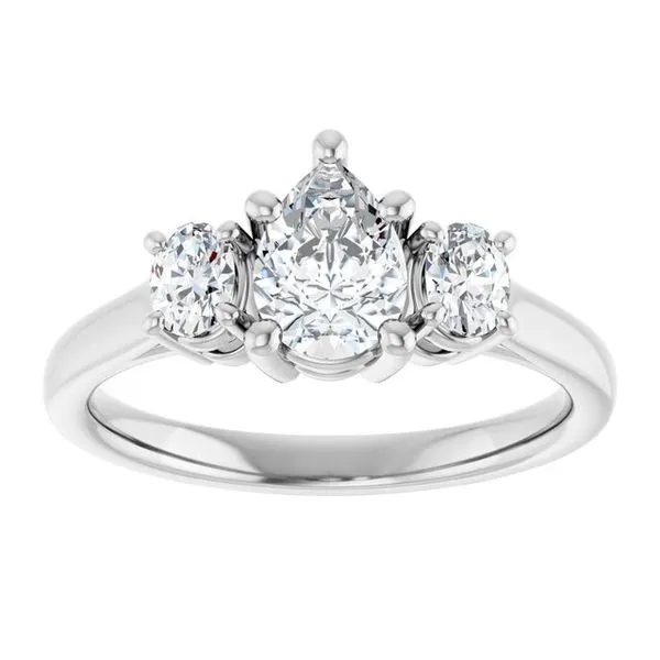 Three-Stone Engagement Ring Image 3 Raleigh Diamond Fine Jewelry Raleigh, NC