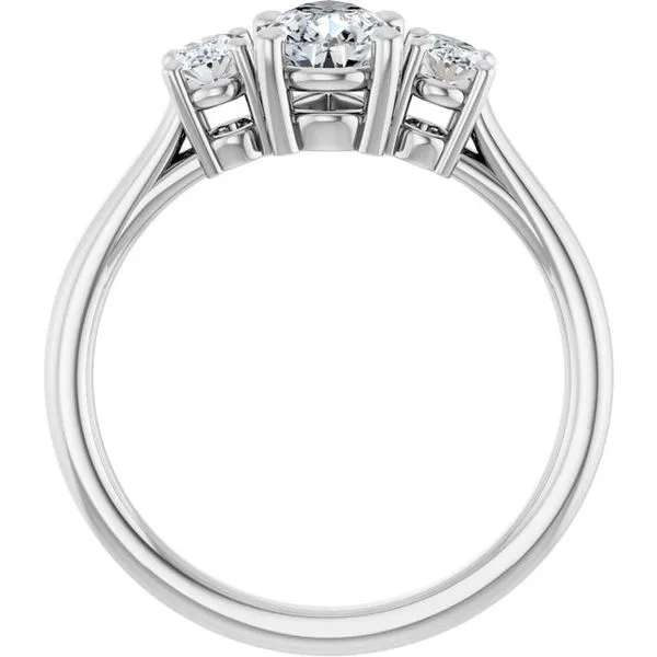 Three-Stone Engagement Ring Image 2 J. West Jewelers Round Rock, TX
