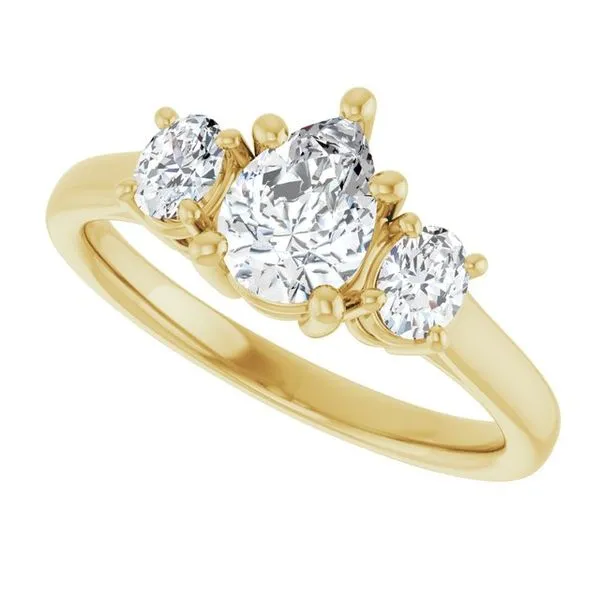 Three-Stone Engagement Ring Image 5 Paul James Jewelers Angels Camp, CA