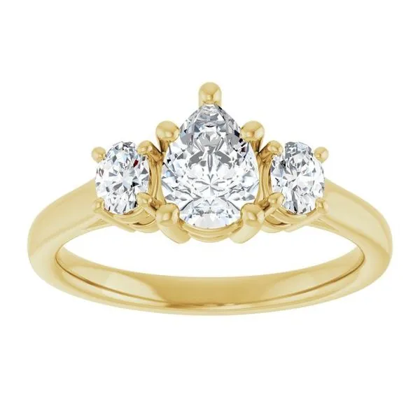 Three-Stone Engagement Ring Image 3 Natale Jewelers Sewell, NJ