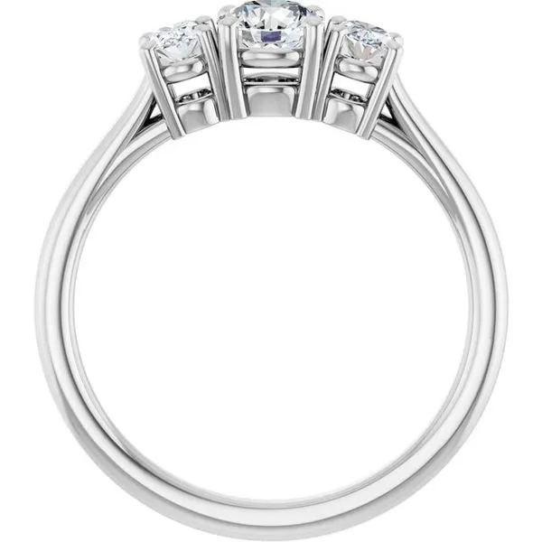 Three-Stone Engagement Ring Image 2 J. Thomas Jewelers Rochester Hills, MI