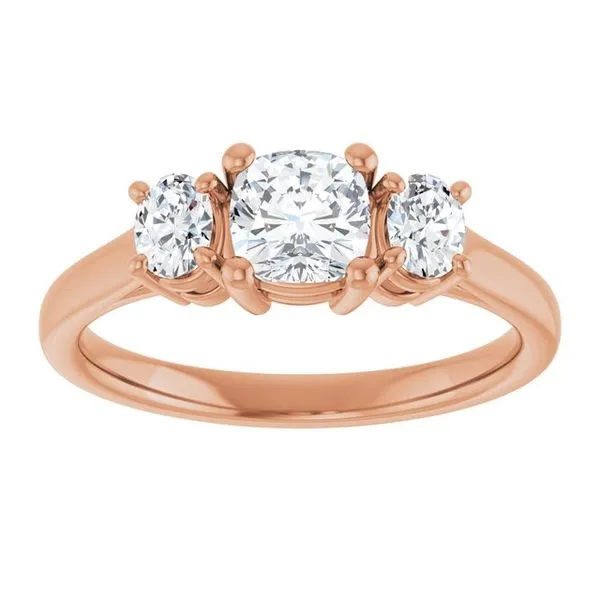 Three-Stone Engagement Ring Image 3 J. West Jewelers Round Rock, TX