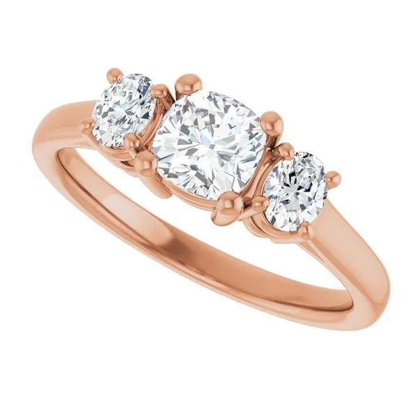 Three-Stone Engagement Ring Image 5 Jimmy Smith Jewelers Decatur, AL