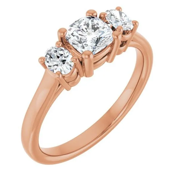 Three-Stone Engagement Ring The Ring Austin Round Rock, TX