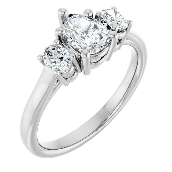 Three-Stone Engagement Ring Jimmy Smith Jewelers Decatur, AL