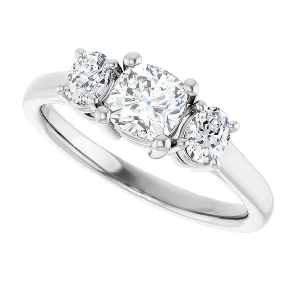 Three-Stone Engagement Ring Image 5 Natale Jewelers Sewell, NJ