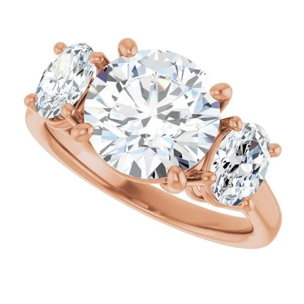 Three-Stone Engagement Ring Image 5 Austin's Fine Diamonds & Jewelry Lyndhurst, NJ