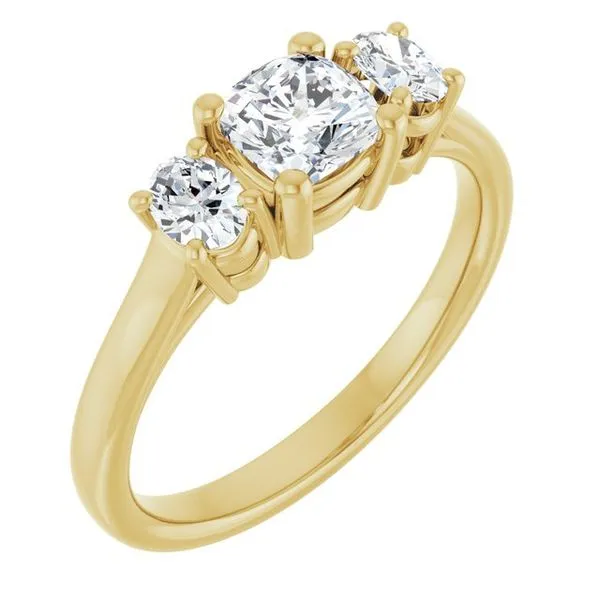 Three-Stone Engagement Ring Jimmy Smith Jewelers Decatur, AL