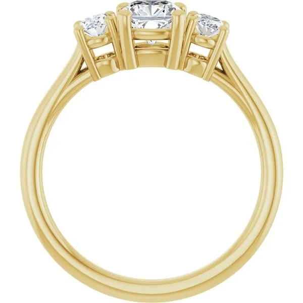 Three-Stone Engagement Ring Image 2 Morin Jewelers Southbridge, MA