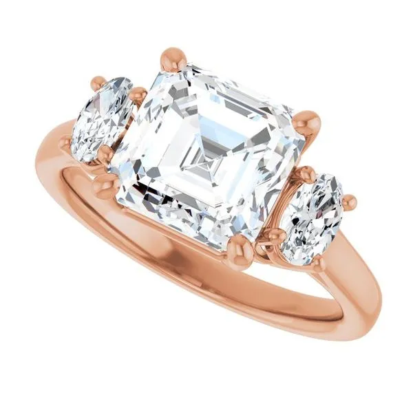 Three-Stone Engagement Ring Image 5 JF Jones Jewelers Rochester, NY