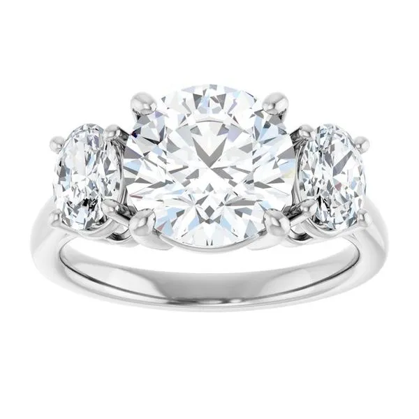 Three-Stone Engagement Ring Image 3 Shipley's Fine Jewelry Hampstead, MD