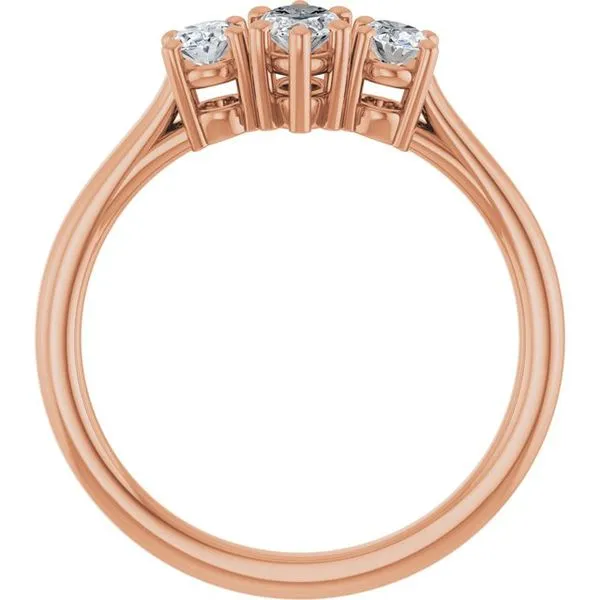 Three-Stone Engagement Ring Image 2 J. West Jewelers Round Rock, TX