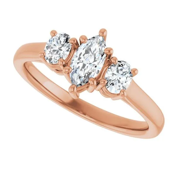 Three-Stone Engagement Ring Image 5 Don's Jewelry & Design Washington, IA