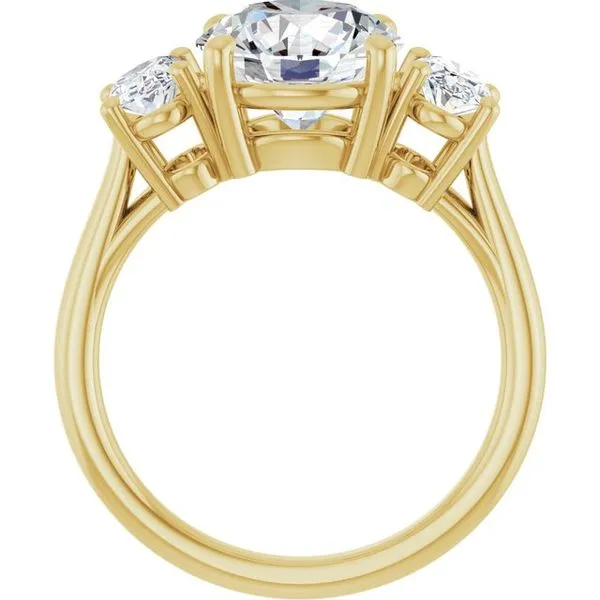 Three-Stone Engagement Ring Image 2 Arezzo Jewelers Elmwood Park, IL