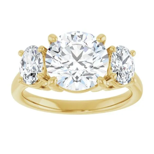 Three-Stone Engagement Ring Image 3 J. Thomas Jewelers Rochester Hills, MI