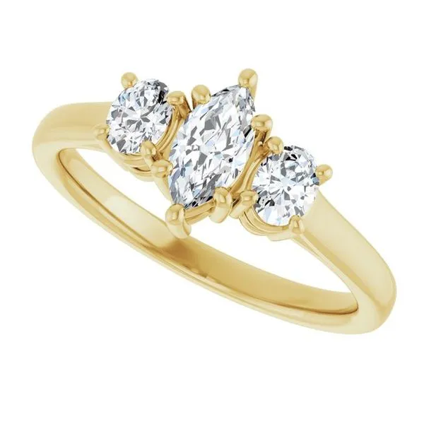 Three-Stone Engagement Ring Image 5 The Ring Austin Round Rock, TX