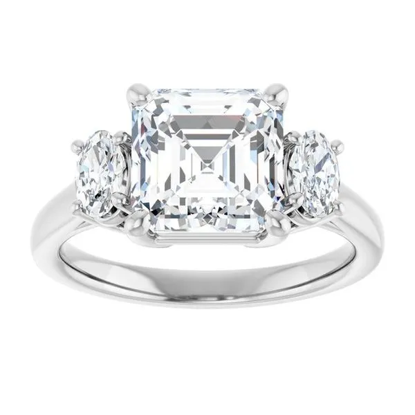 Three-Stone Engagement Ring Image 3 Paul James Jewelers Angels Camp, CA