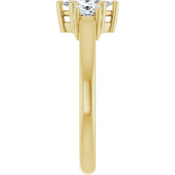 Three-Stone Engagement Ring Image 4 Don's Jewelry & Design Washington, IA