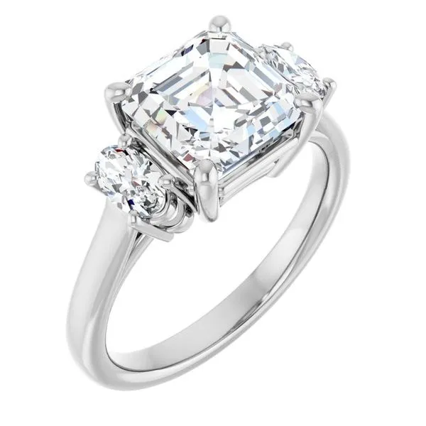 Three-Stone Engagement Ring Clater Jewelers Louisville, KY
