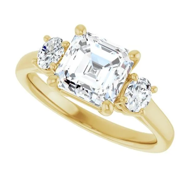 Three-Stone Engagement Ring Image 5 Jimmy Smith Jewelers Decatur, AL