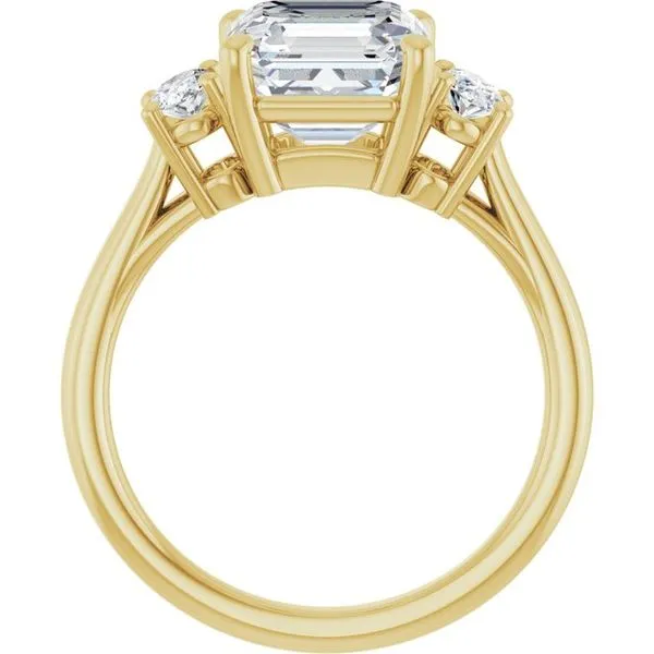 Three-Stone Engagement Ring Image 2 Jimmy Smith Jewelers Decatur, AL